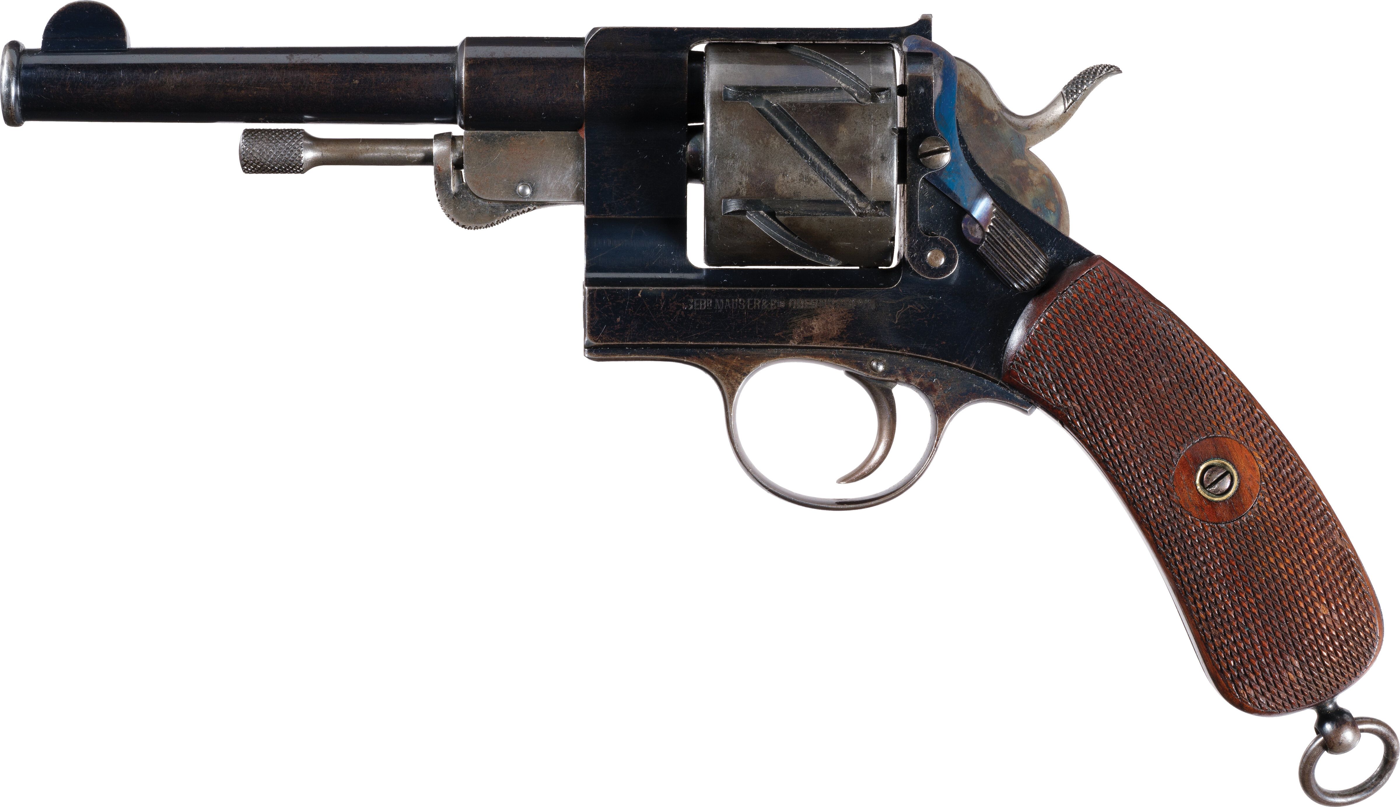 Solid Frame Mauser 1878 Zig-Zag Revolver Serial Number 61 | Rock