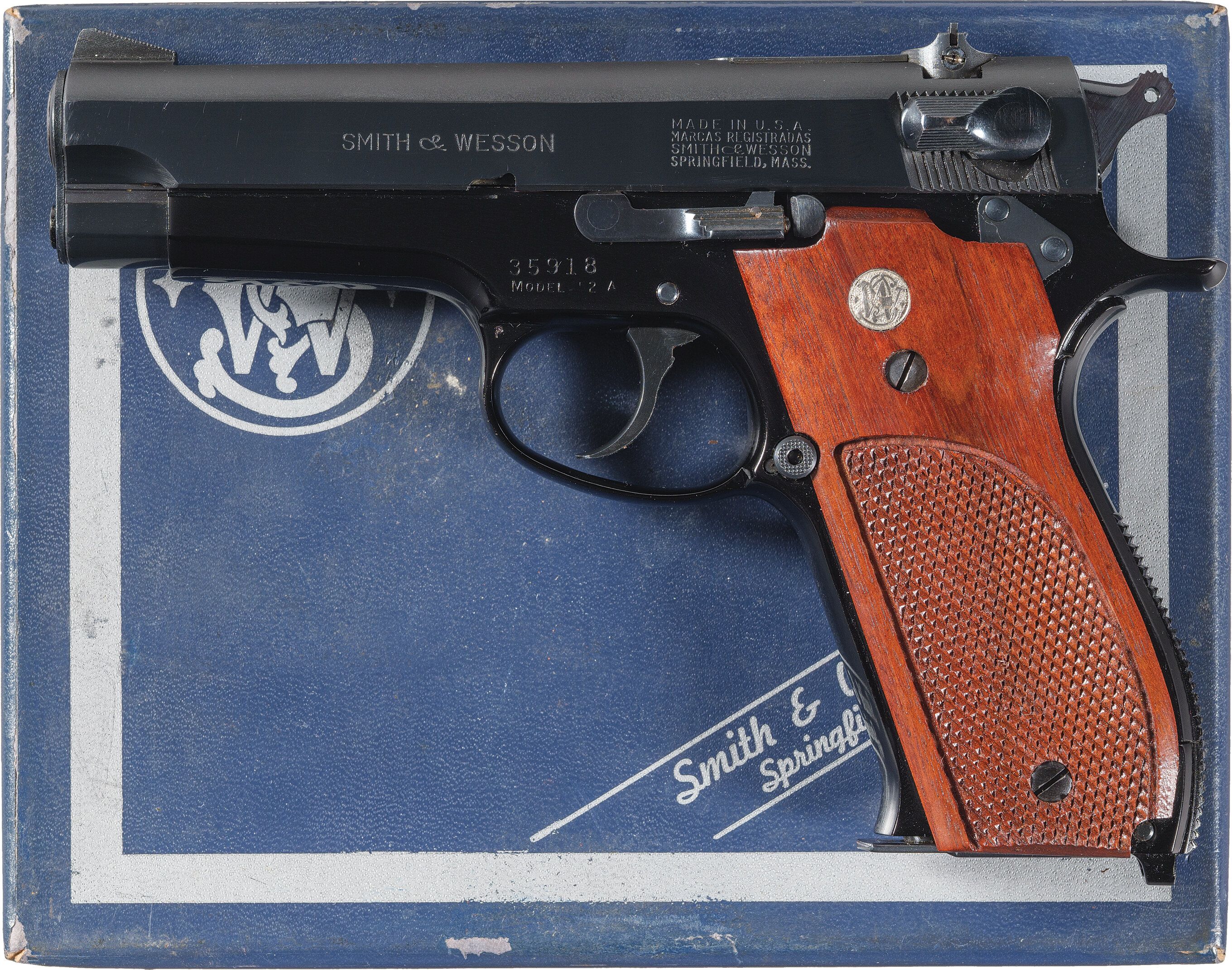 Smith & Wesson Model 52-A 38 AMU Semi-Automatic Pistol with Box