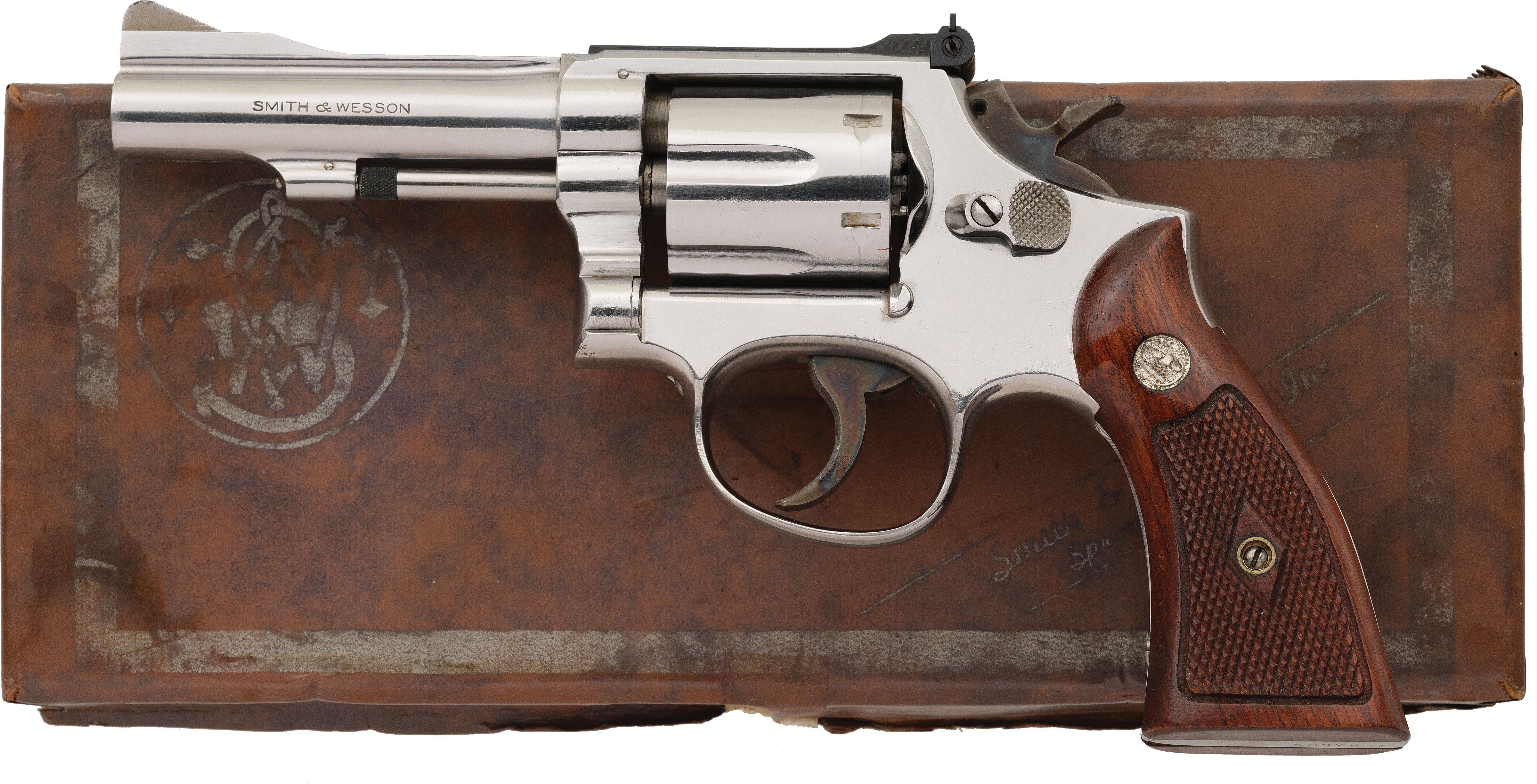 Stainless Steel S&W Model 15 K-38 Combat Masterpiece Revolver