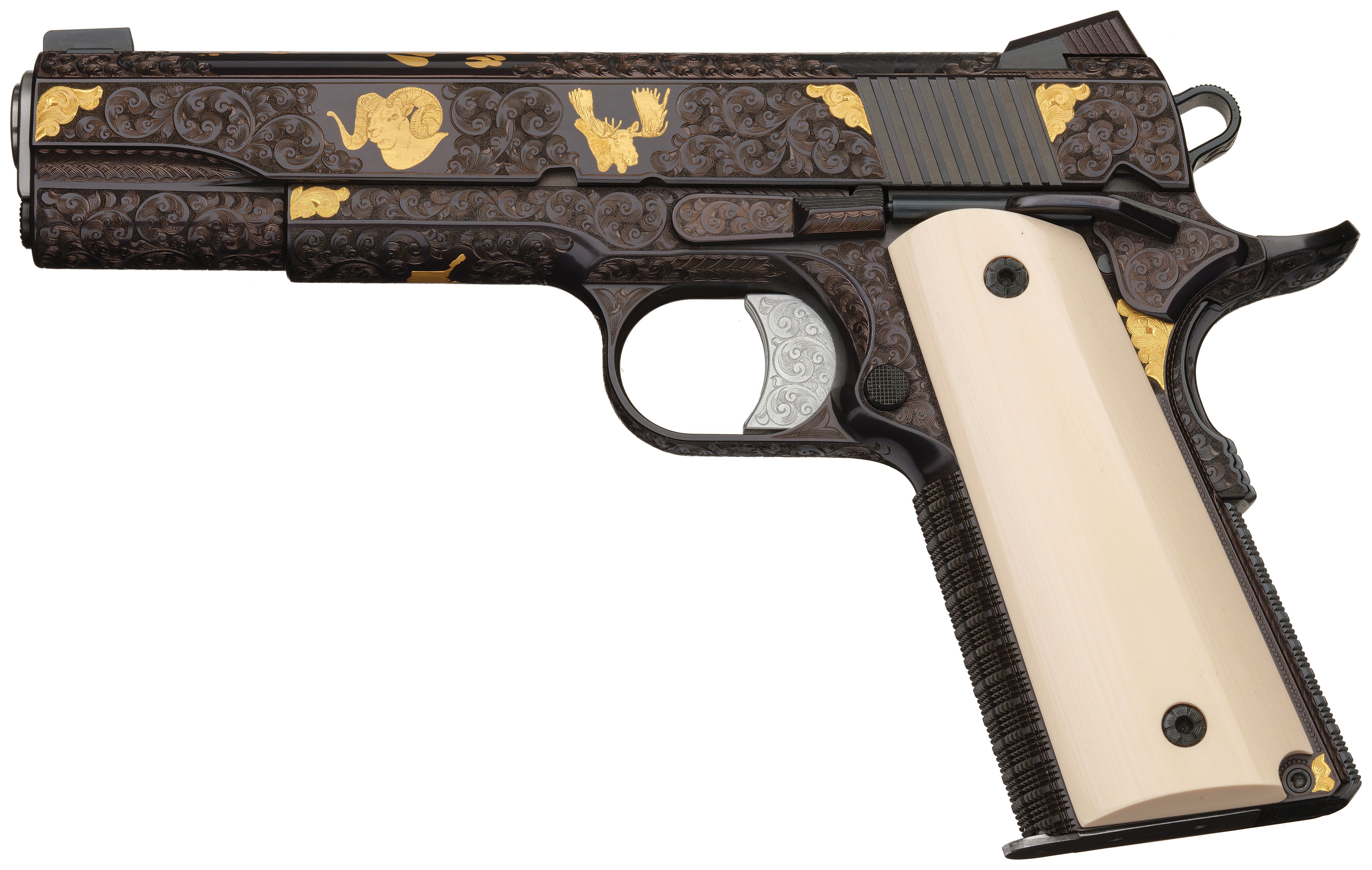 Jim White Engraved Ed Brown Products Model 1911 Pistol | Rock