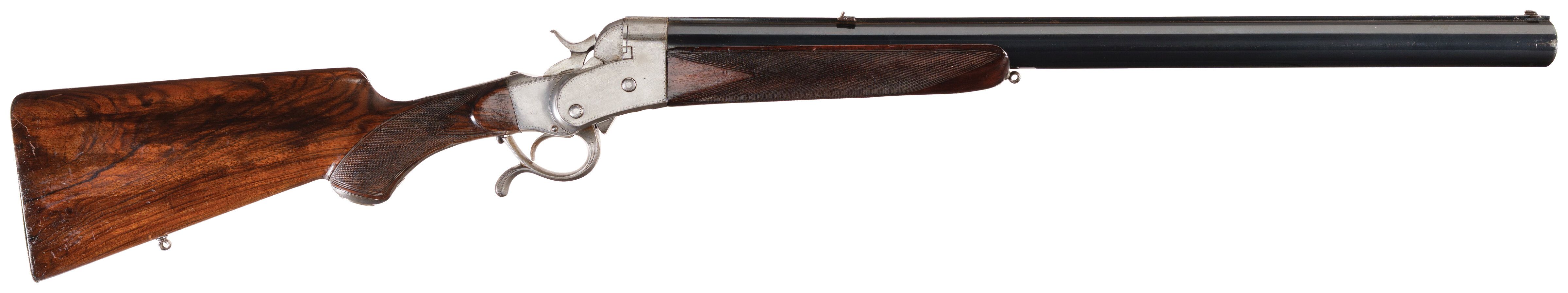Seven Shot Rifle Scarce French Manufrance Rolling Block Seven-Shot Volley Rifle | Rock ...