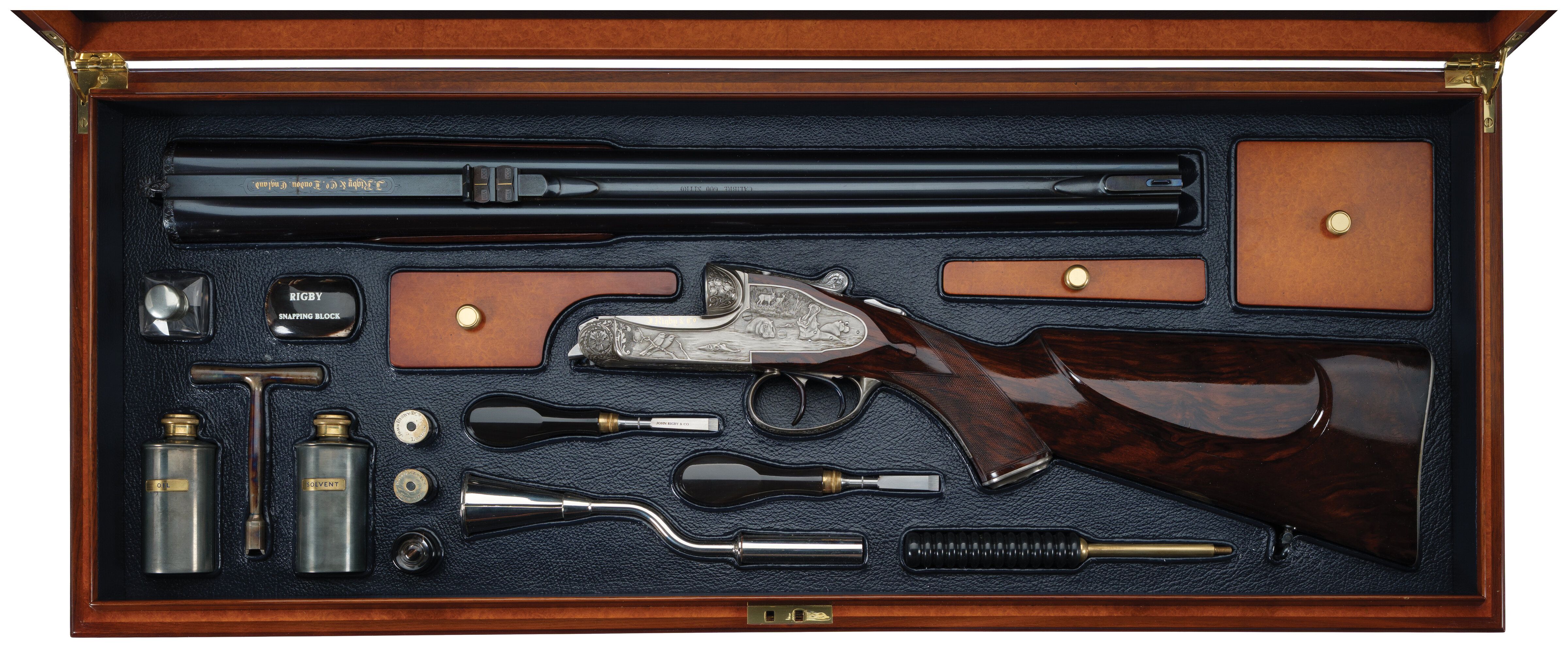 Massive Ken Hunt Engraved Rigby Double Rifle in .600 N.E. | Rock