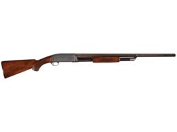 L.D. Nimschke Engraved Spencer Arms Slide Action Shotgun | Rock