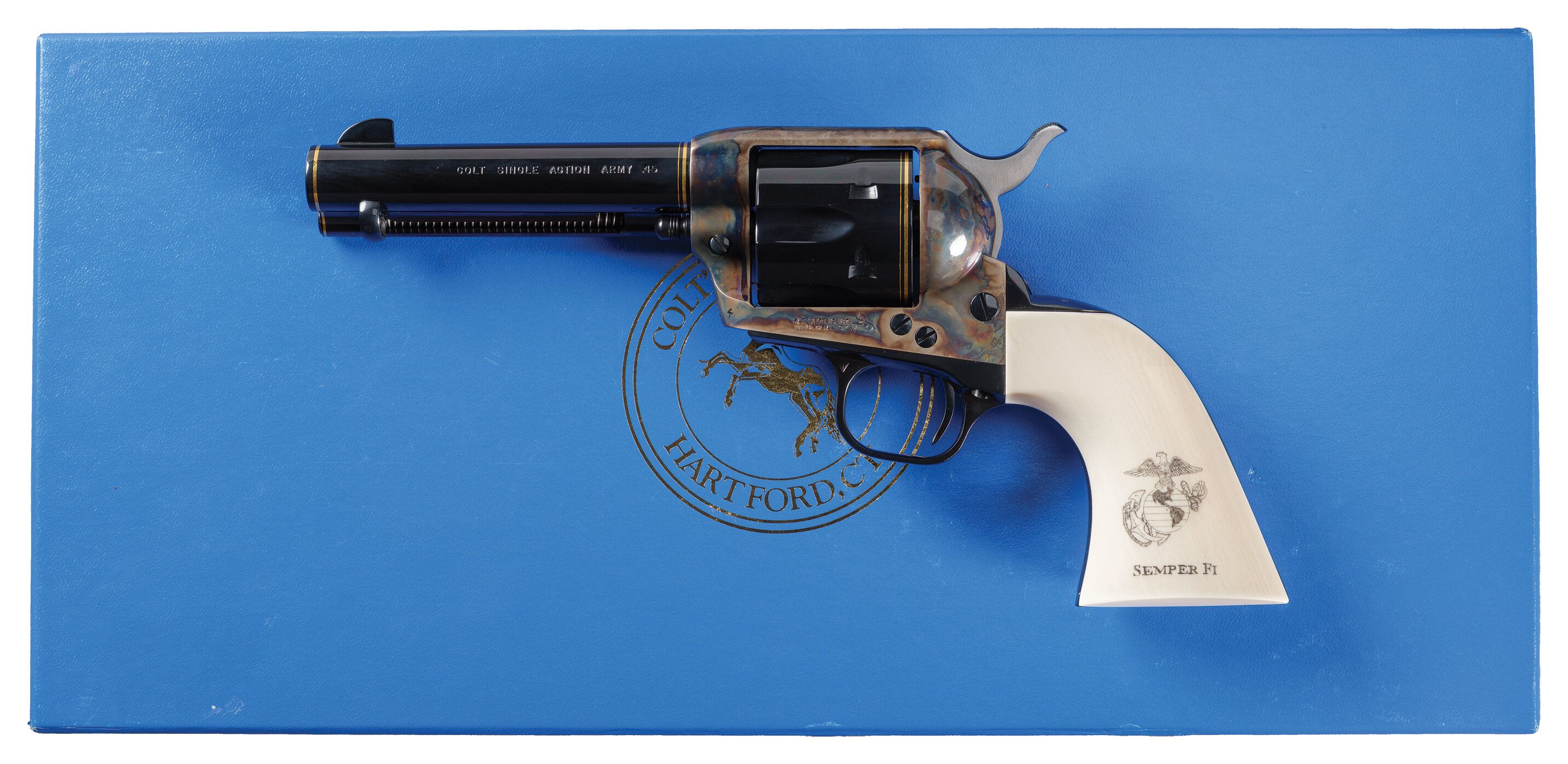 USMC General Paul X. Kelley Inscribed Colt Single Action Army