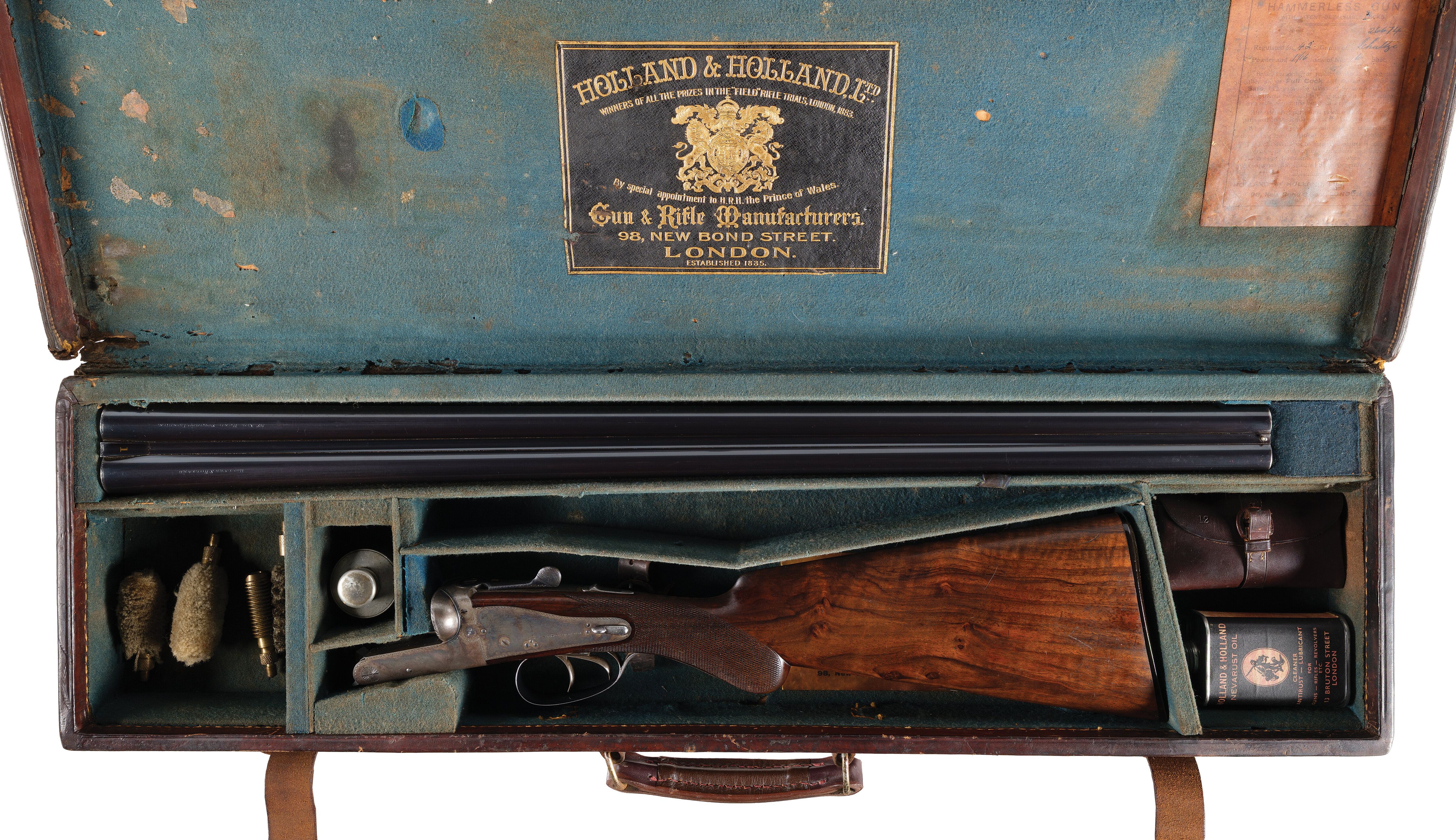 The Isle Rocks Cased Holland & Holland No. 3 Hand Detachable Backaction Shotgun | Rock ...