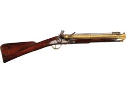 Unidentified Brass Framed Matchlock Pepperbox Hand Cannon | Rock