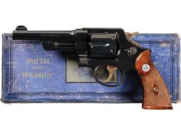Smith & Wesson 38/44 Outdoorsman DA Revolver with Factory Letter