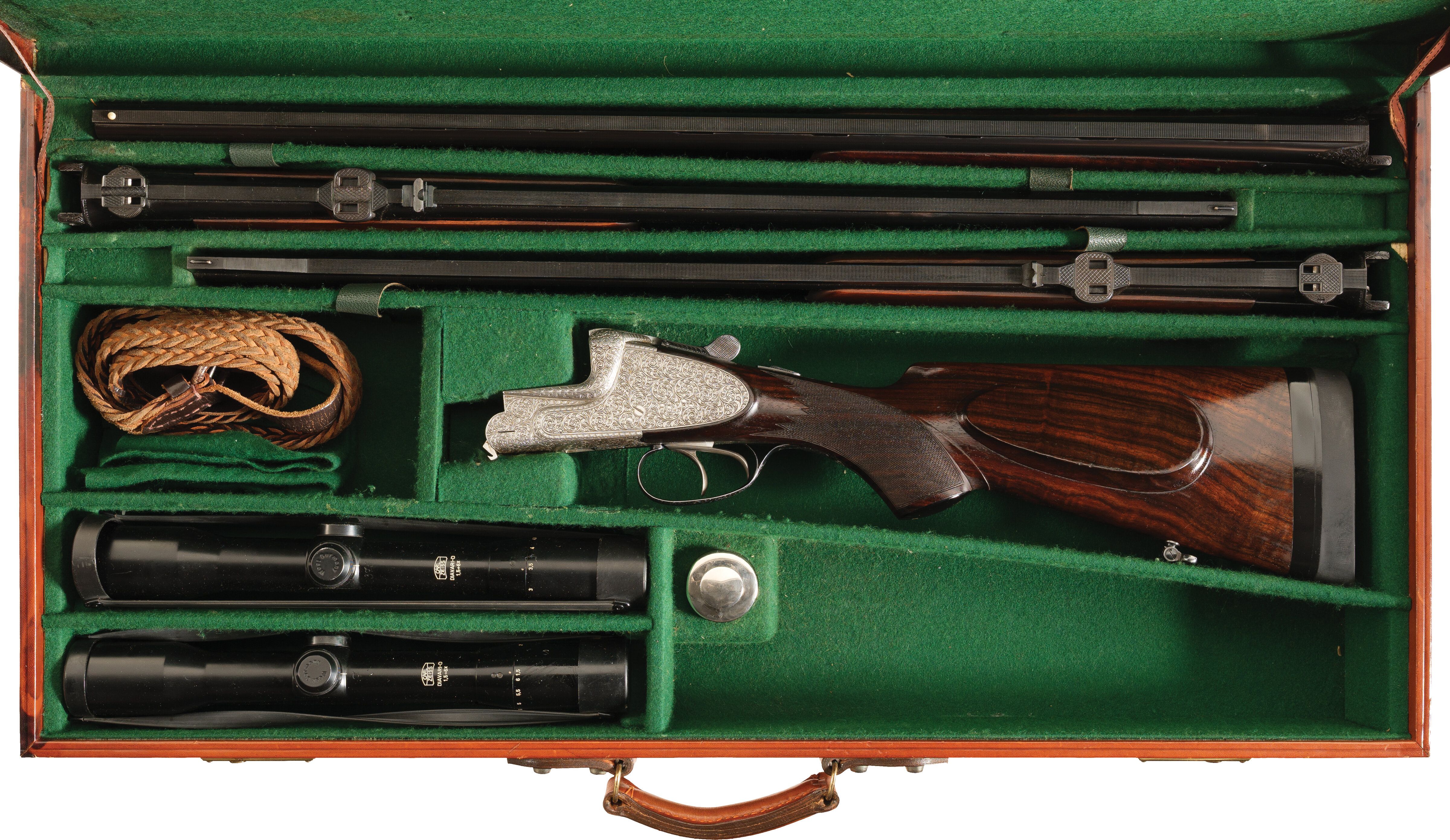 The Isle Rocks Merkel O/U Shotgun with Combination and Double Rifle Barrels | Rock ...