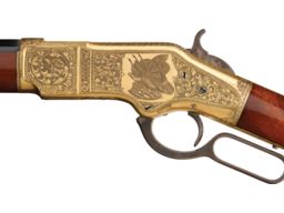 アンティーク型 L.D. Nimschke Signed and Engraved Winchester Model 1866 Rifle