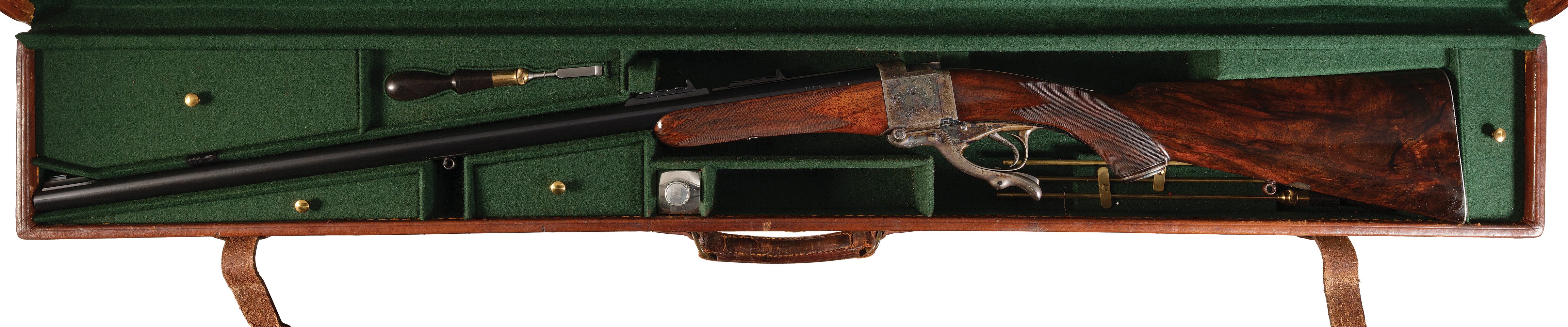 George Gibbs Farquharson Falling Block Rifle with Extra Barrel | Rock ...
