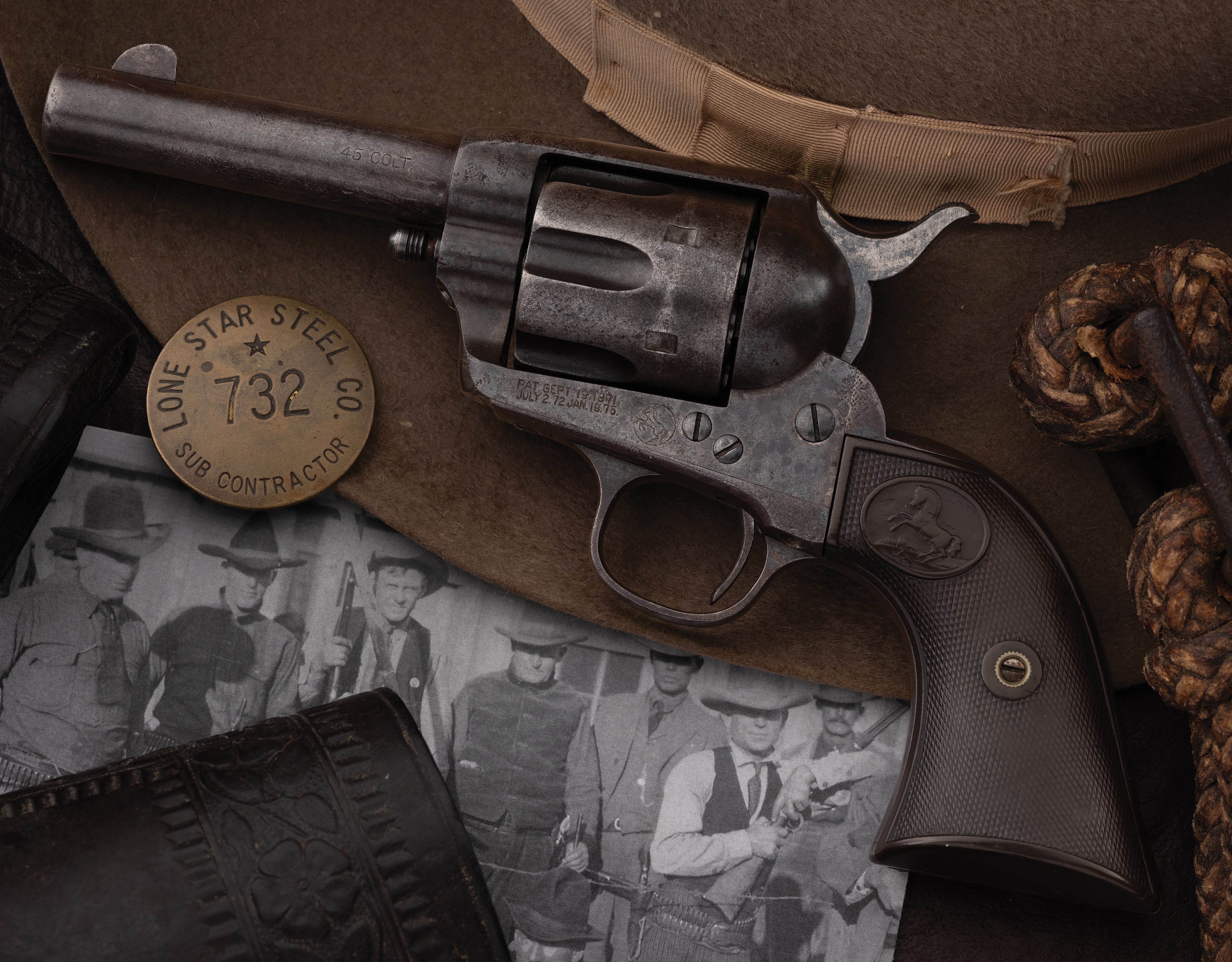 Texas Shipped Colt Sheriff's Model Single Action Army Revolver | Rock ...