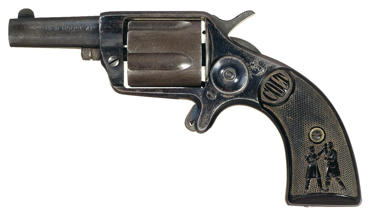 Colt New House 41 Single Action Revolver with 'Cop and Thug' Gri