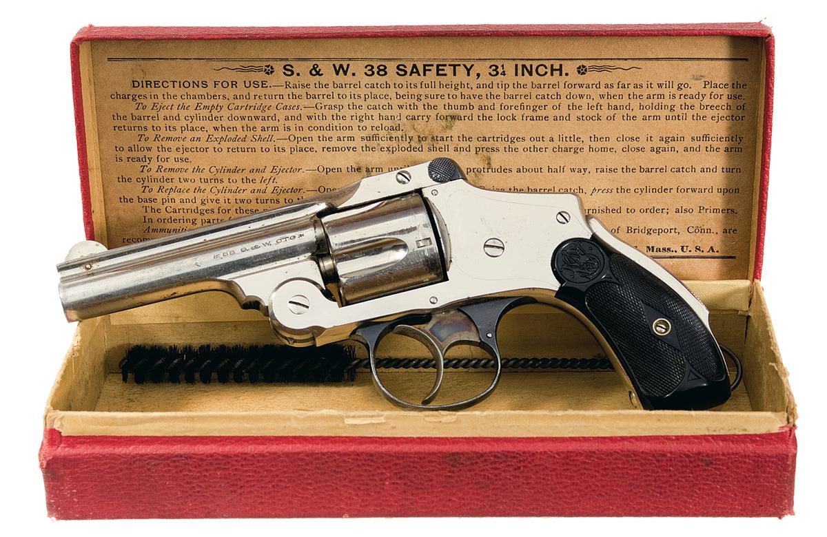 Two Excellent Smith & Wesson 38 Safety Hammerless DA Revolvers
