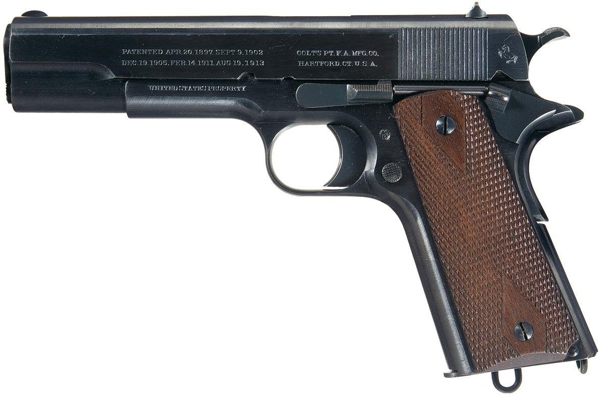 Outstanding Colt U.S. Navy Model 1911 Semi Automatic Pistol | Rock ...