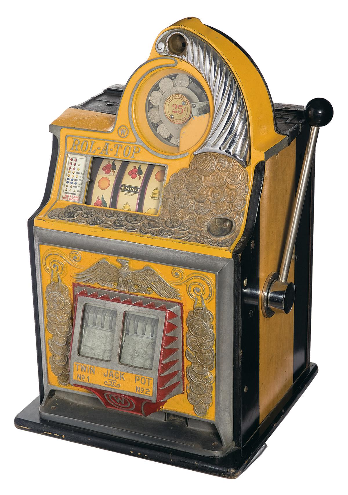 25¢ Watling Rol A Top Coin Front Slot Machine.
