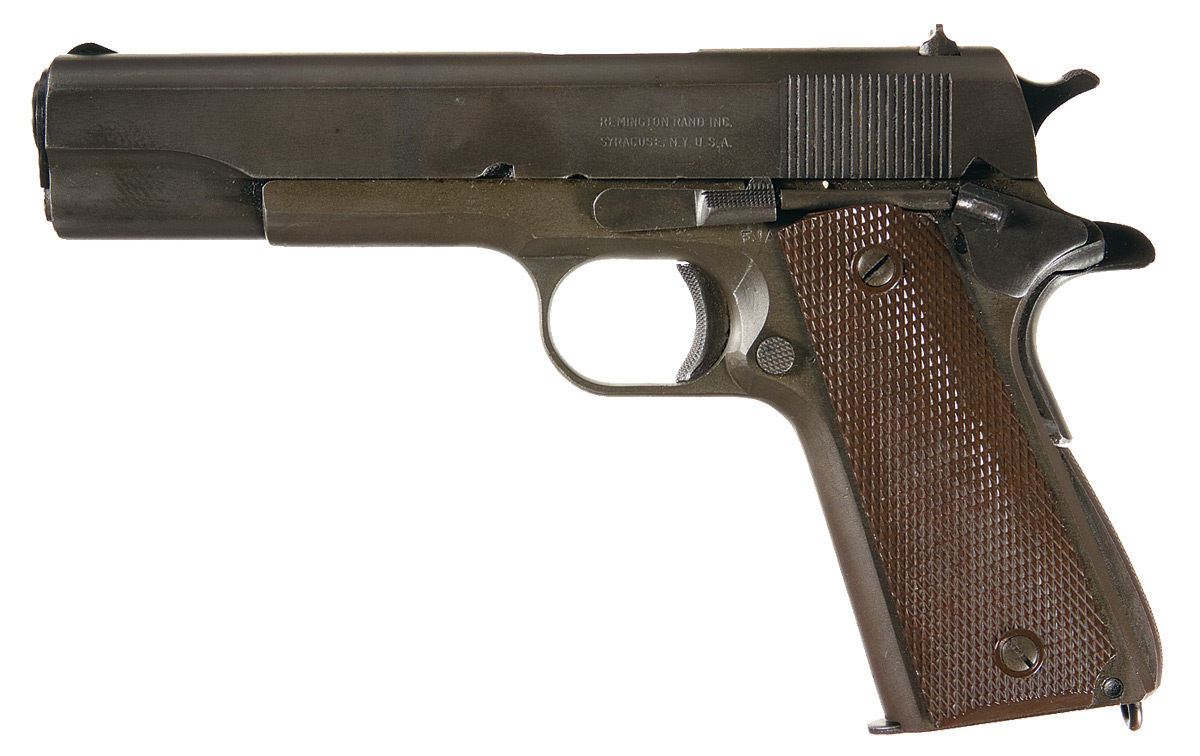 Us Wwii Remington Rand Model 1911a1 Semi Automatic Pistol Rock Island Auction 6333