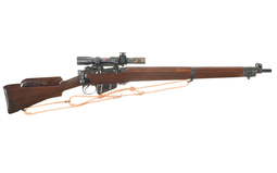 Enfield No.4 Mk1 1943 Long Branch Bolt Action Rifle in .303 British.
