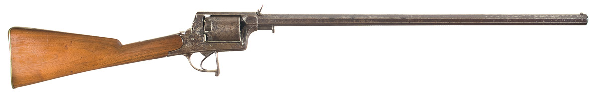 Engraved Deane Adams Revolving Rifle | Rock Island Auction