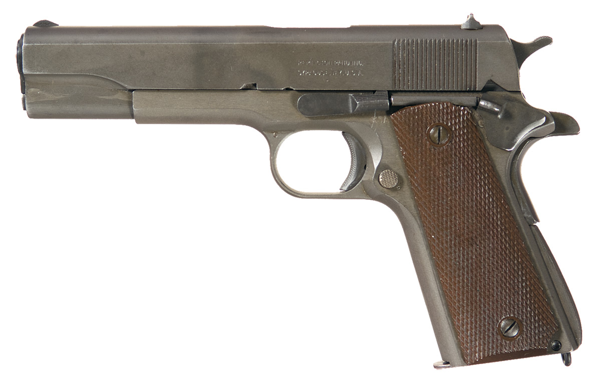 Wwii Us Remington Rand Model 1911a1 Semi Automatic Pistol Rock Island Auction 3000