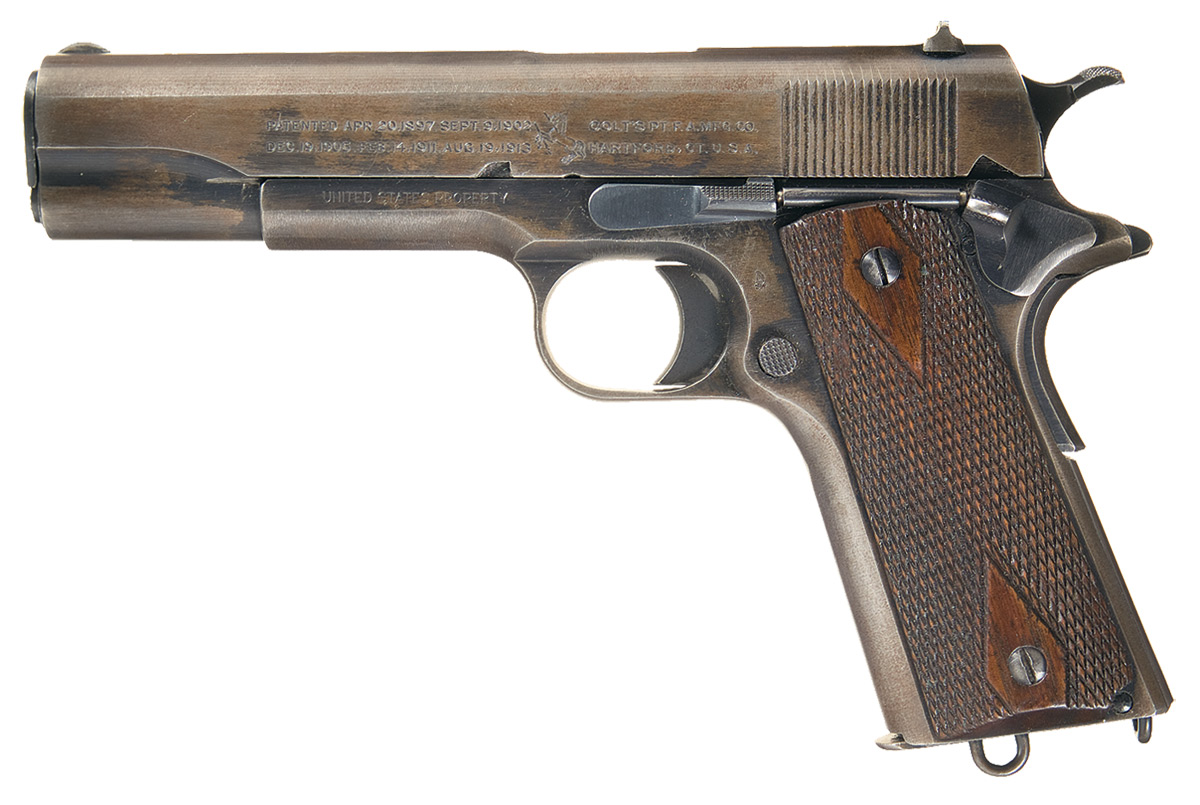 Us Wwi Colt Model 1911 Semi Automatic Pistol Rock Island Auction 5839