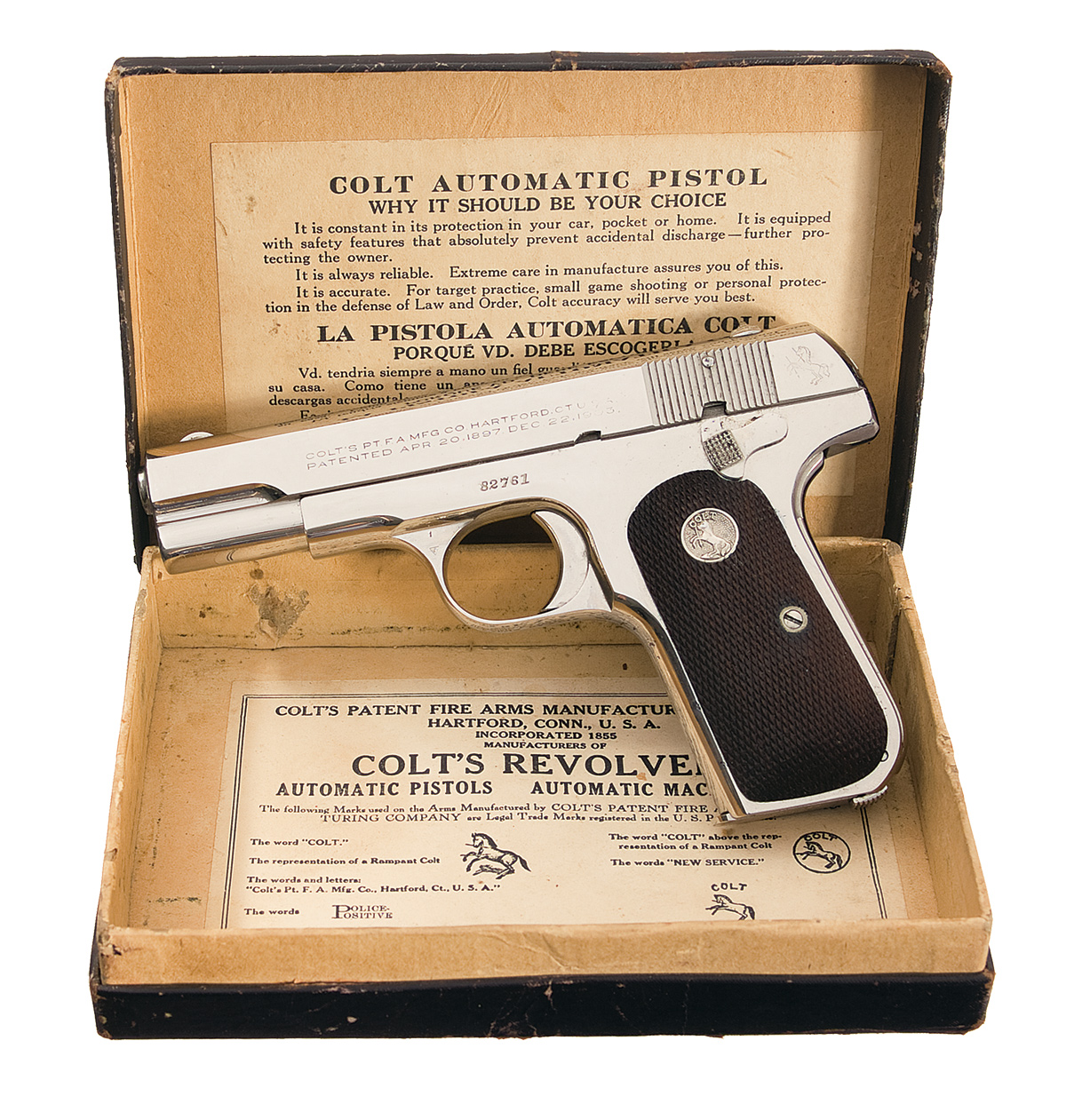 Colt Model 1908 Semi-Automatic Pistol with Original Box | Rock Island ...