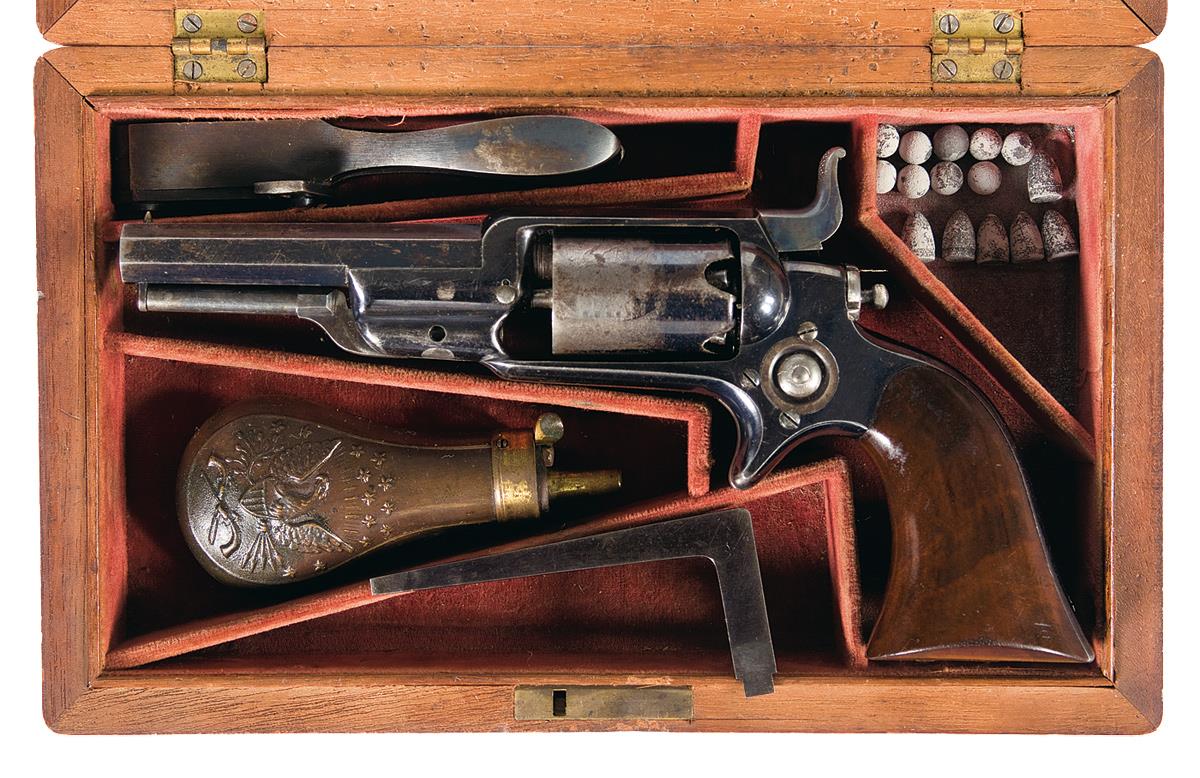 Cased Colt Model 1855 'Root' Pocket Revolver with Accessories | Rock ...