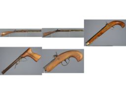 Five Percussion Firearms