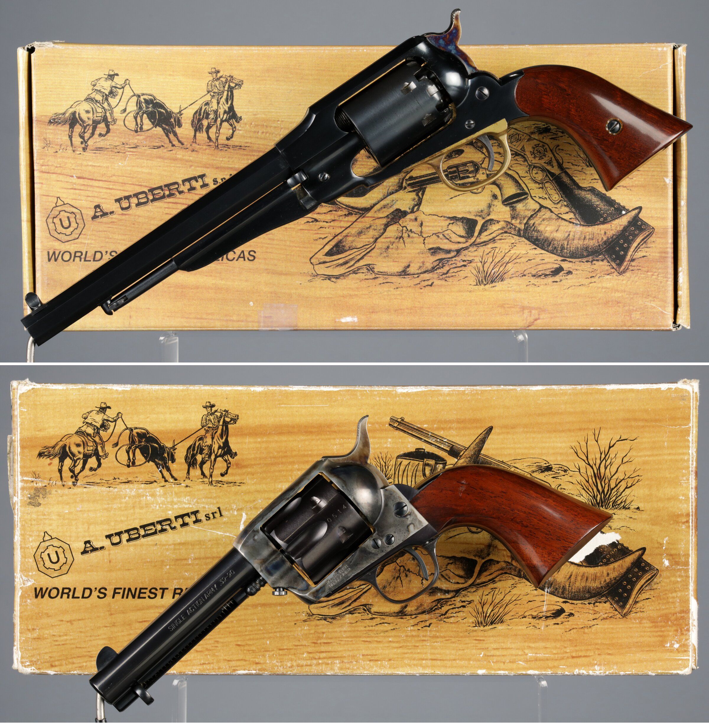 Two Uberti Single Action Revolvers with Boxes Rock Island Auction