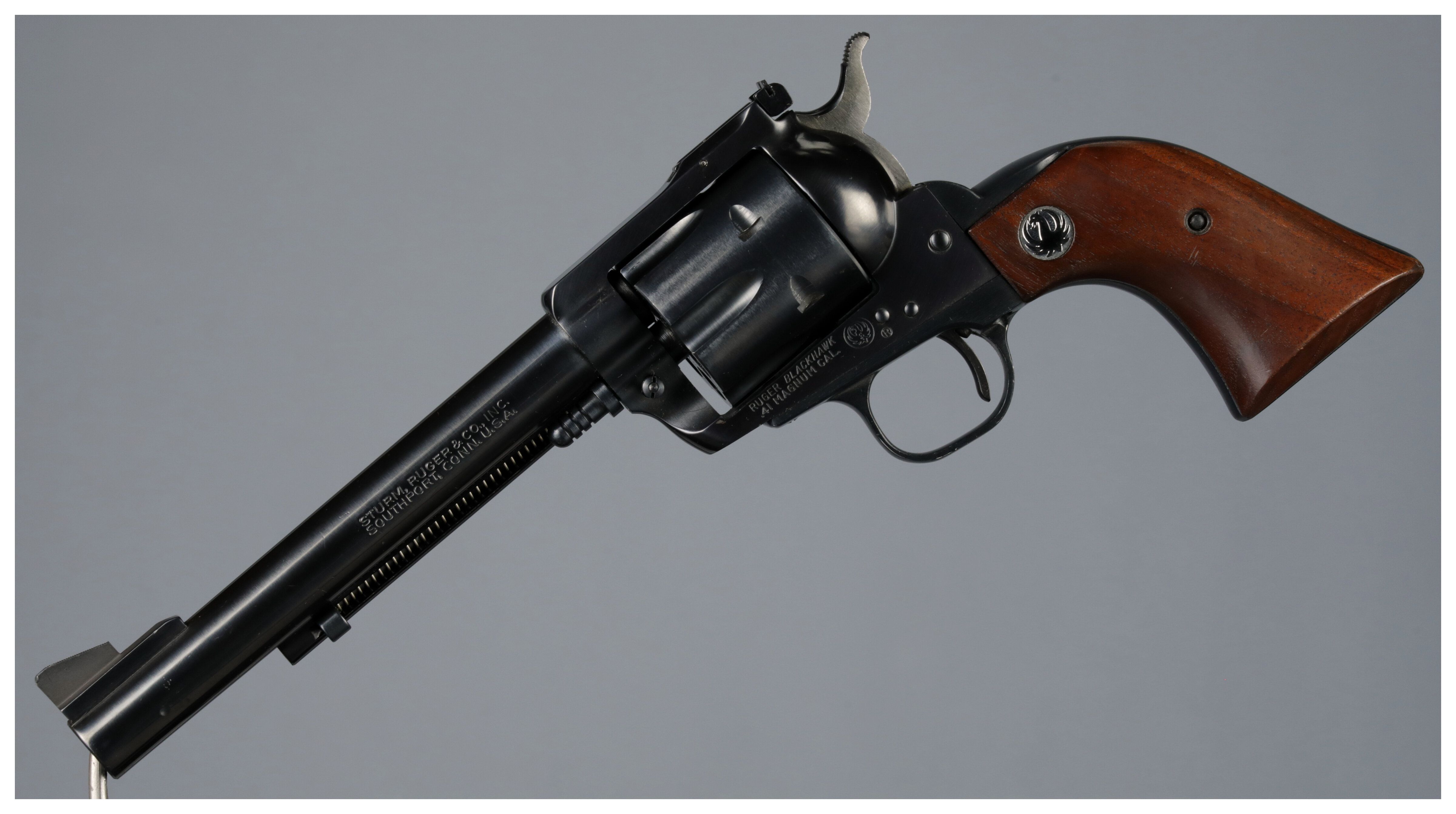 夕*和様 ウエスタン・アームズ製　RUGAR SUPER BLACK　HAWK Ruger Super Blackhawk Single-Action Revolver with Fluted