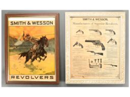 Two Framed Smith & Wesson Posters