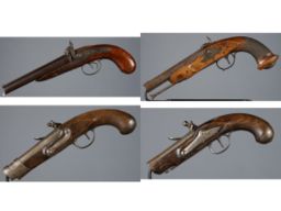 Four Black Powder Pistols 