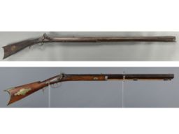 Two Unmarked Antique Rifles 