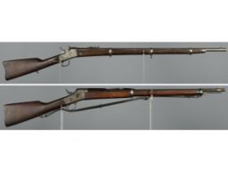 Two Remington Rolling Block Rifles