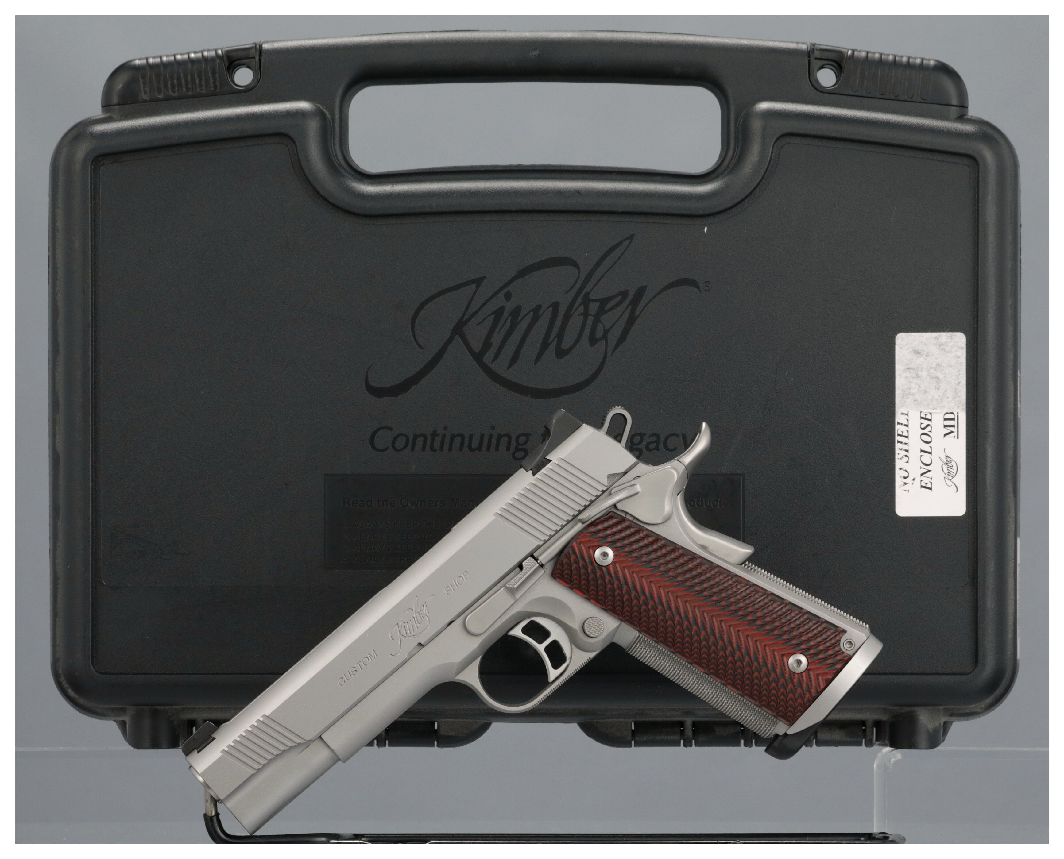 Kimber Custom Shop Gold Combat Stainless II Pistol with Case