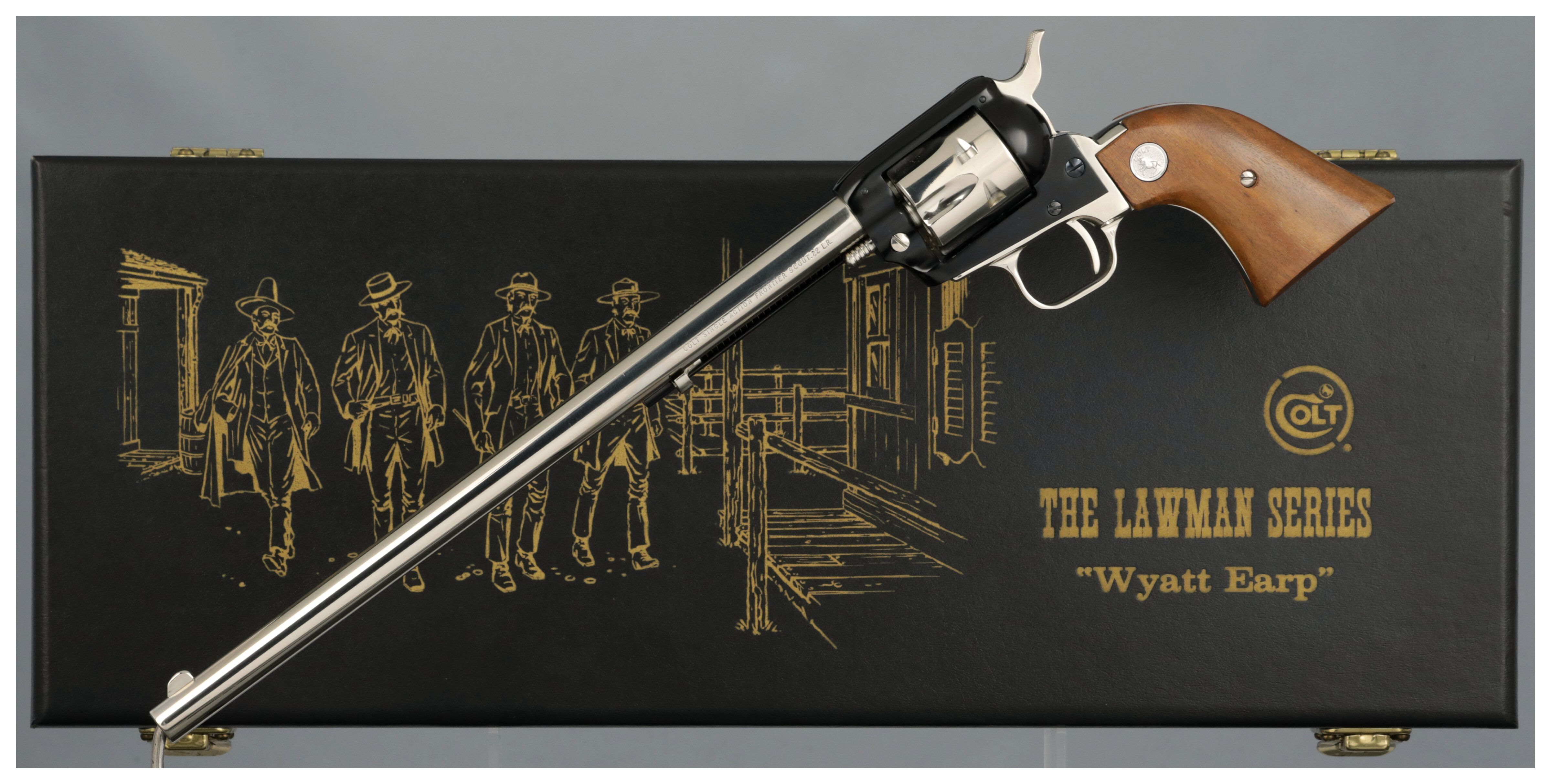 Cased Colt Frontier Scout Lawman Series Wyatt Earp Single Action