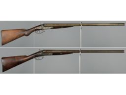 Two Parker Brothers Under Lifter Hammer 10 Gauge Shotguns