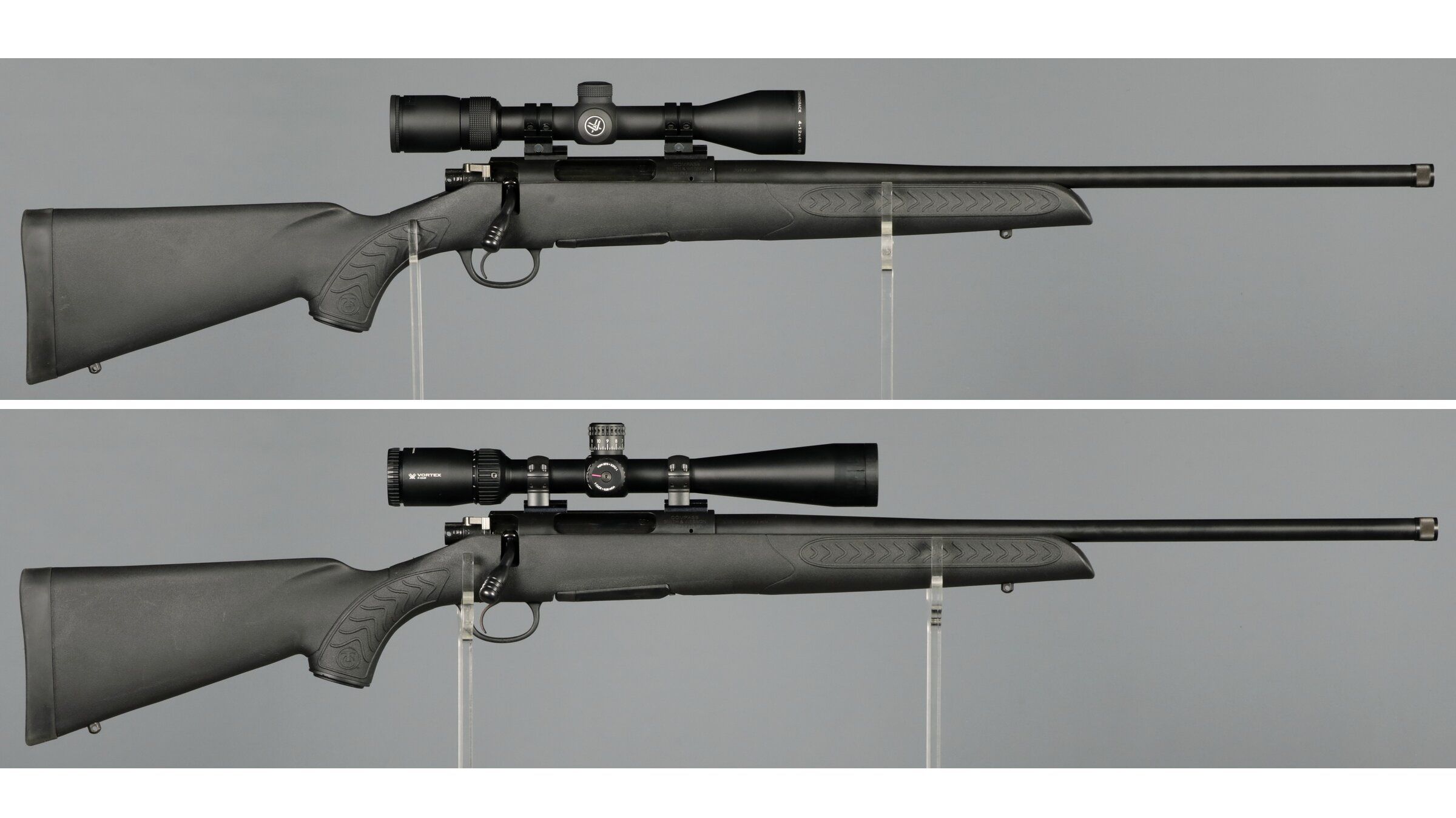 Two Thompson Center Arms Compass Bolt Action Rifles with Scopes | Rock ...
