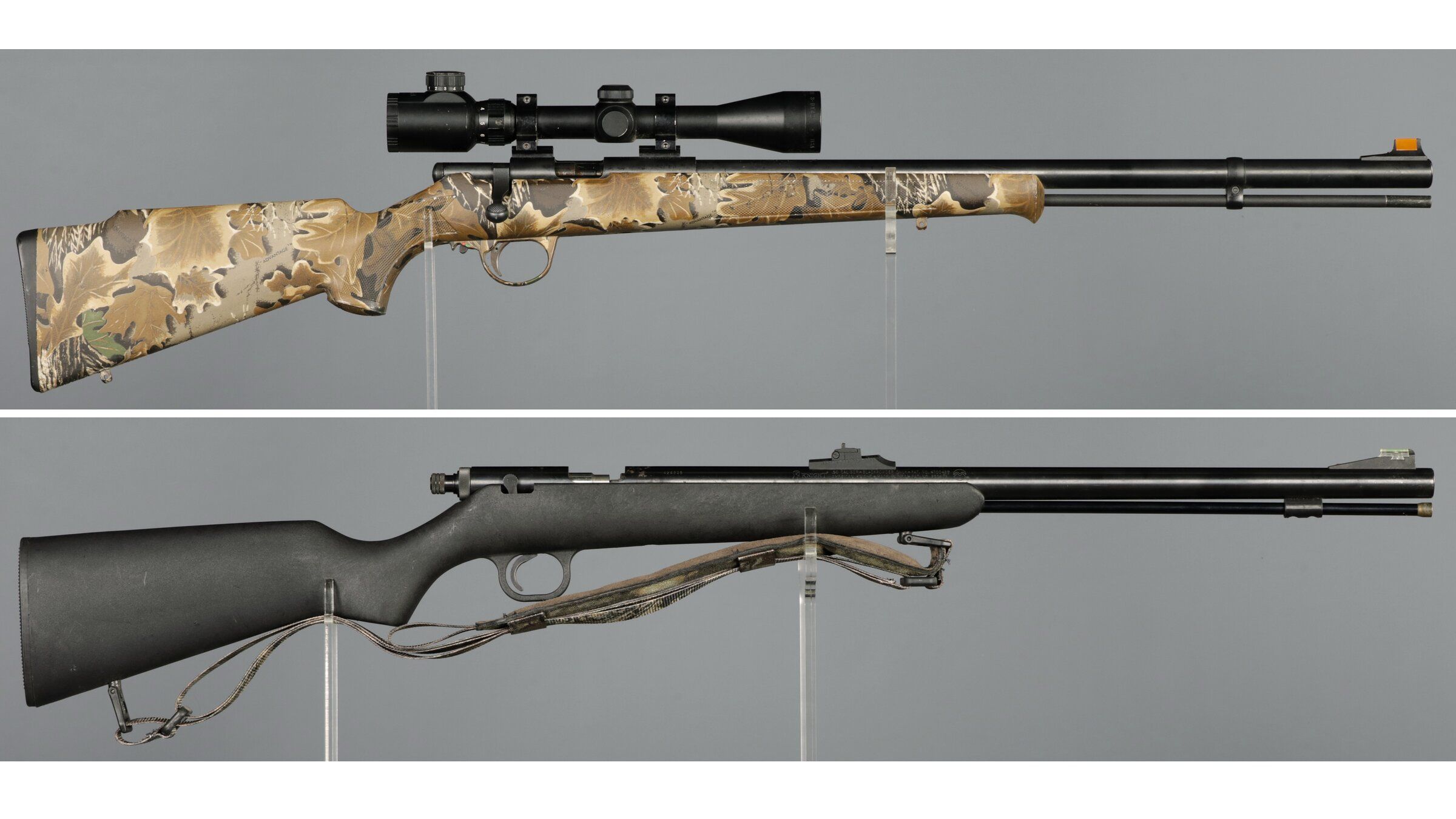 Two Contemporary Black Powder Muzzle Loading Rifles | Rock Island Auction