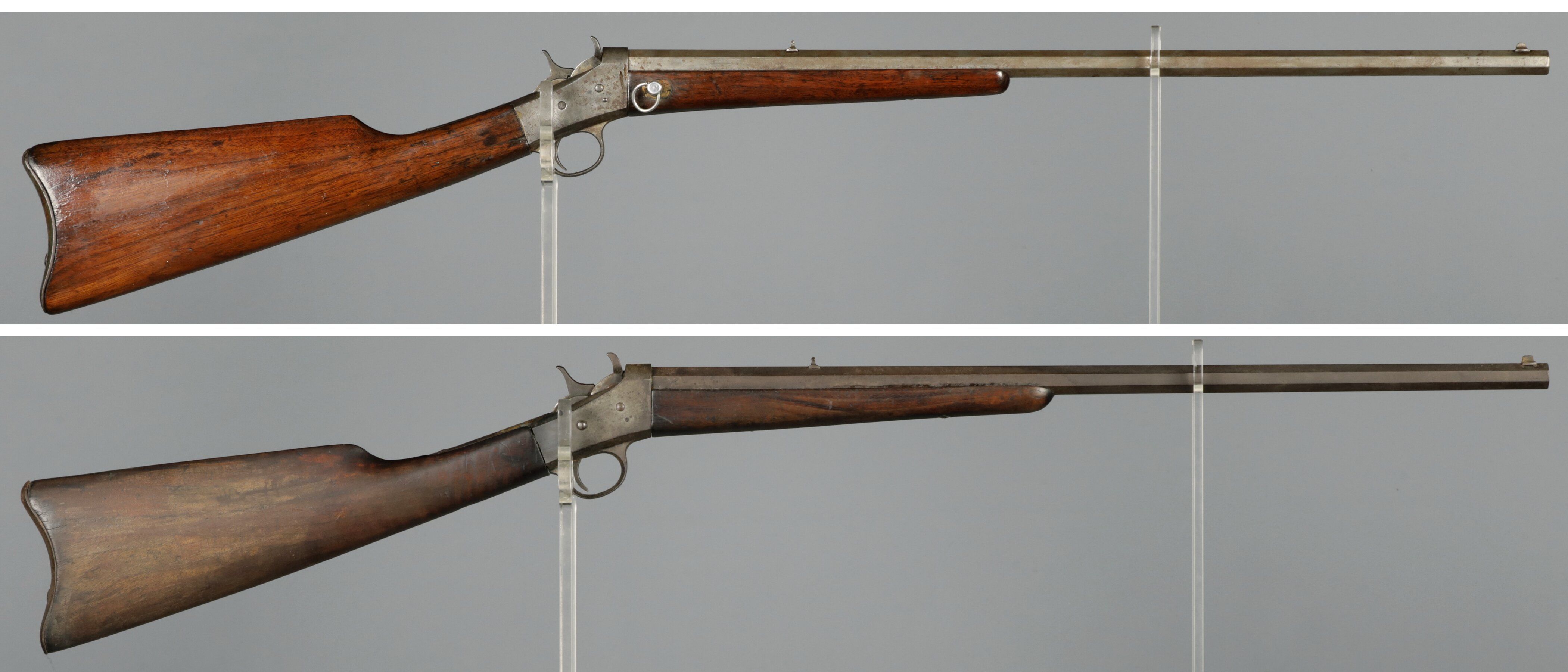 Rolly Block Riffle Two Rolling Block Rifles | Rock Island Auction