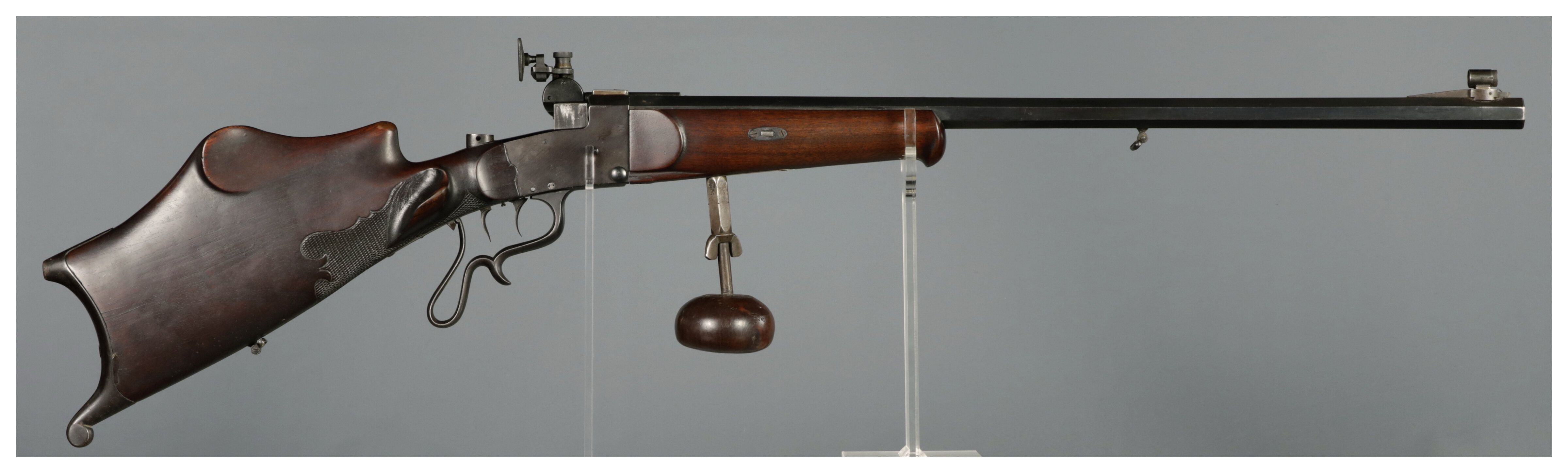Unknown Single Shot Falling Block Schuetzen Rifle | Rock Island Auction