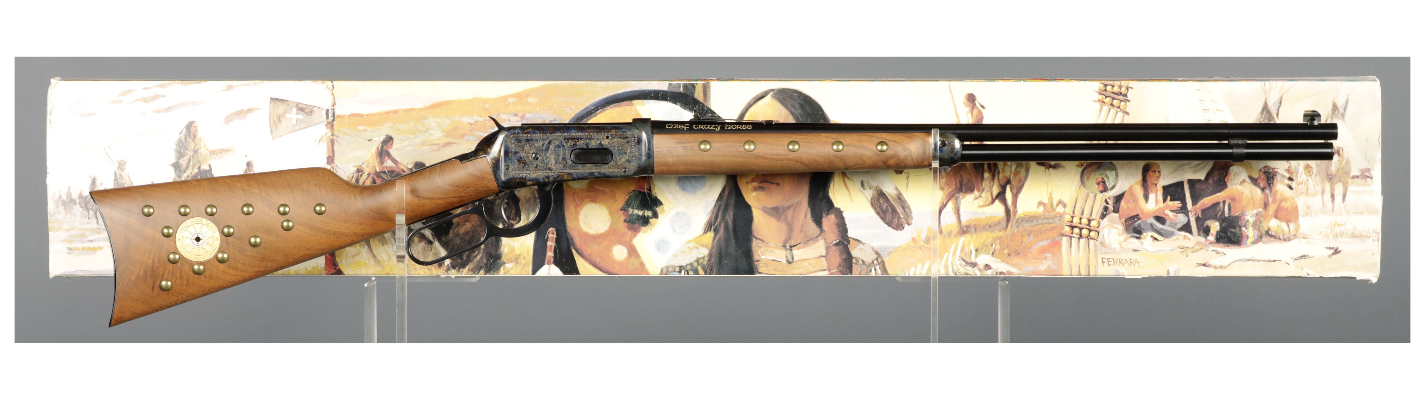 Winchester Model 94 Chief Crazy Horse Commemorative Rifle | Rock Island  Auction, image size:4800x1350