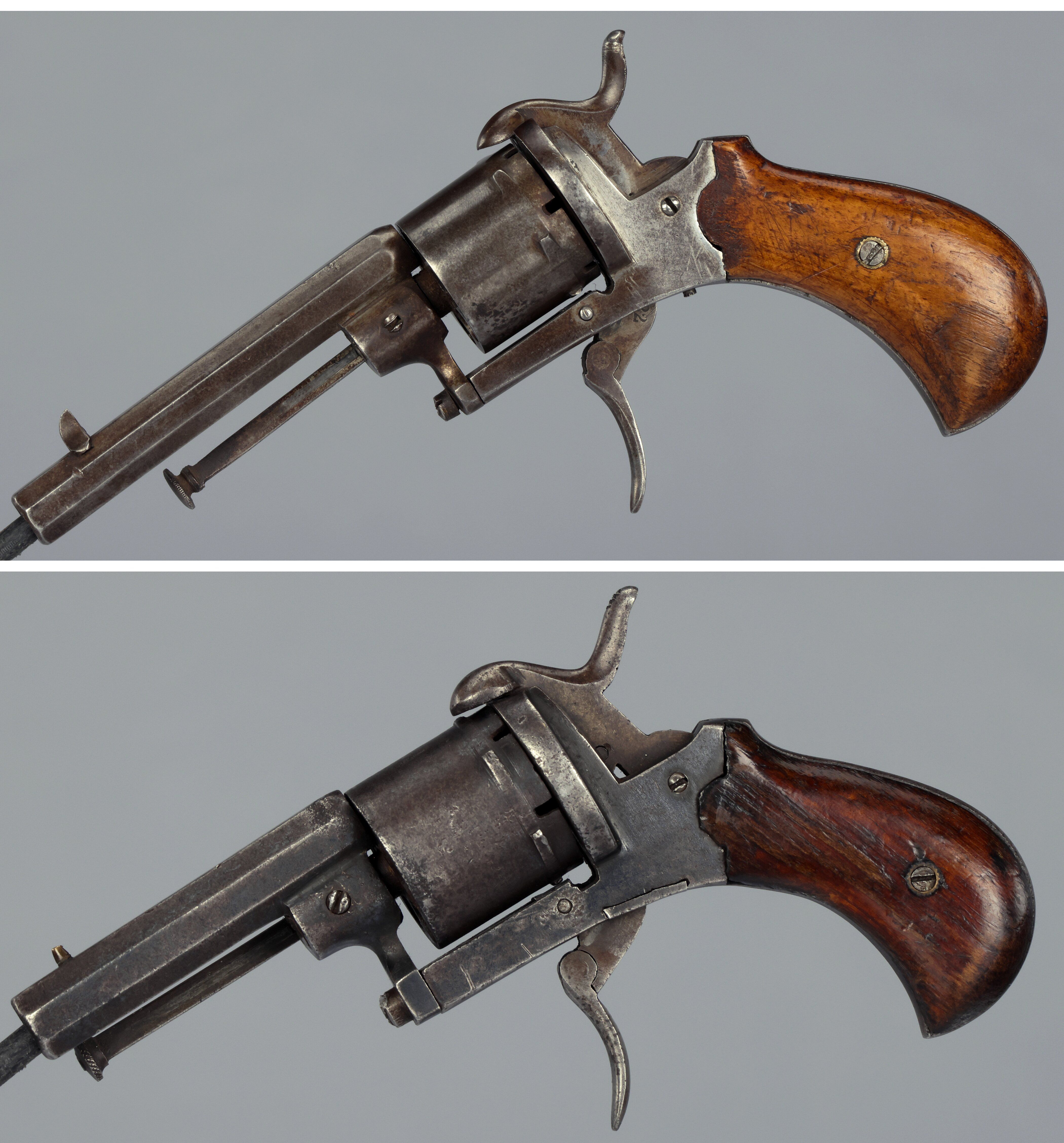 Two European Double Action Pinfire Revolvers | Rock Island Auction