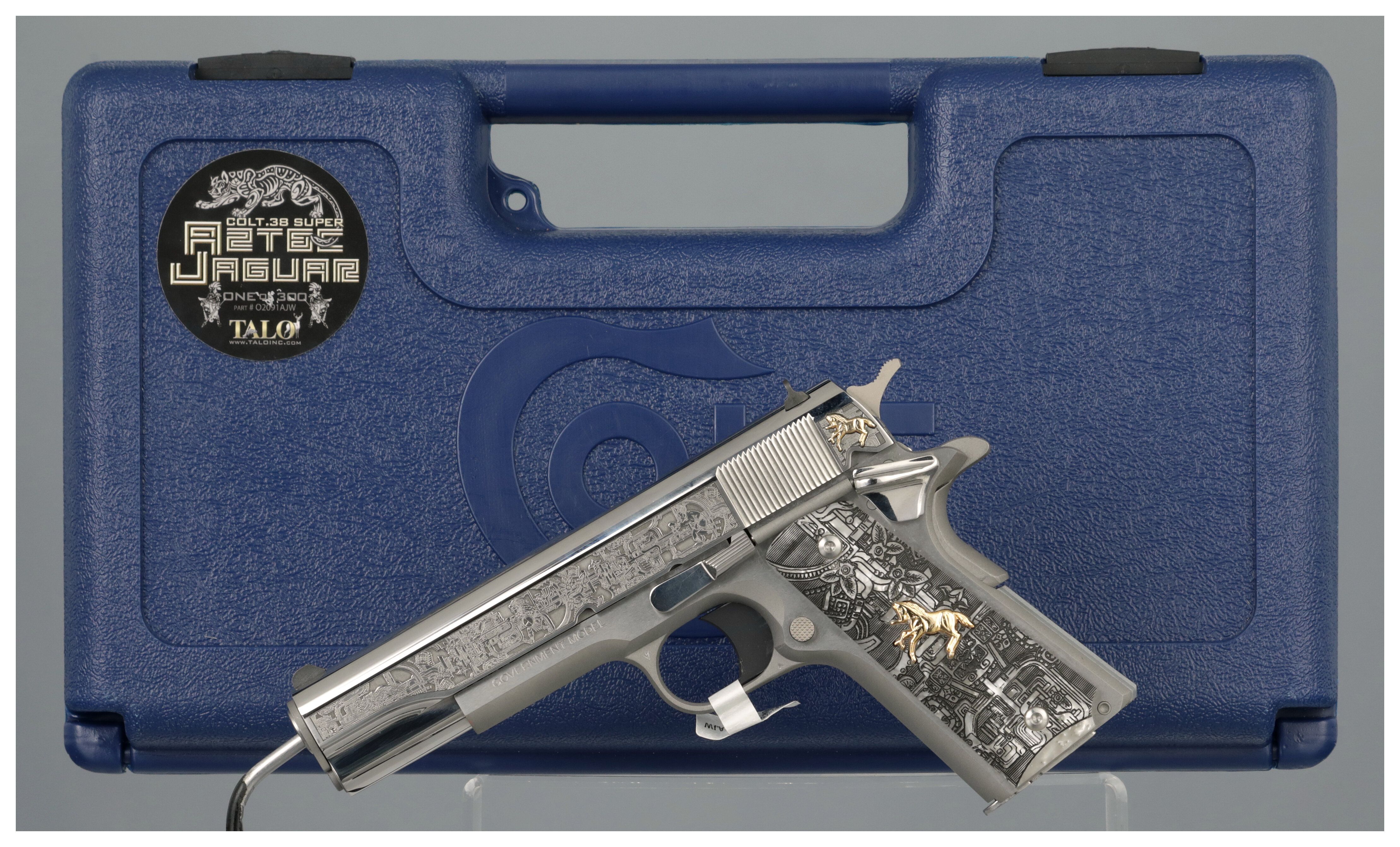Colt/Talo Aztec Jaguar Edition Government Model .38 Super Pistol