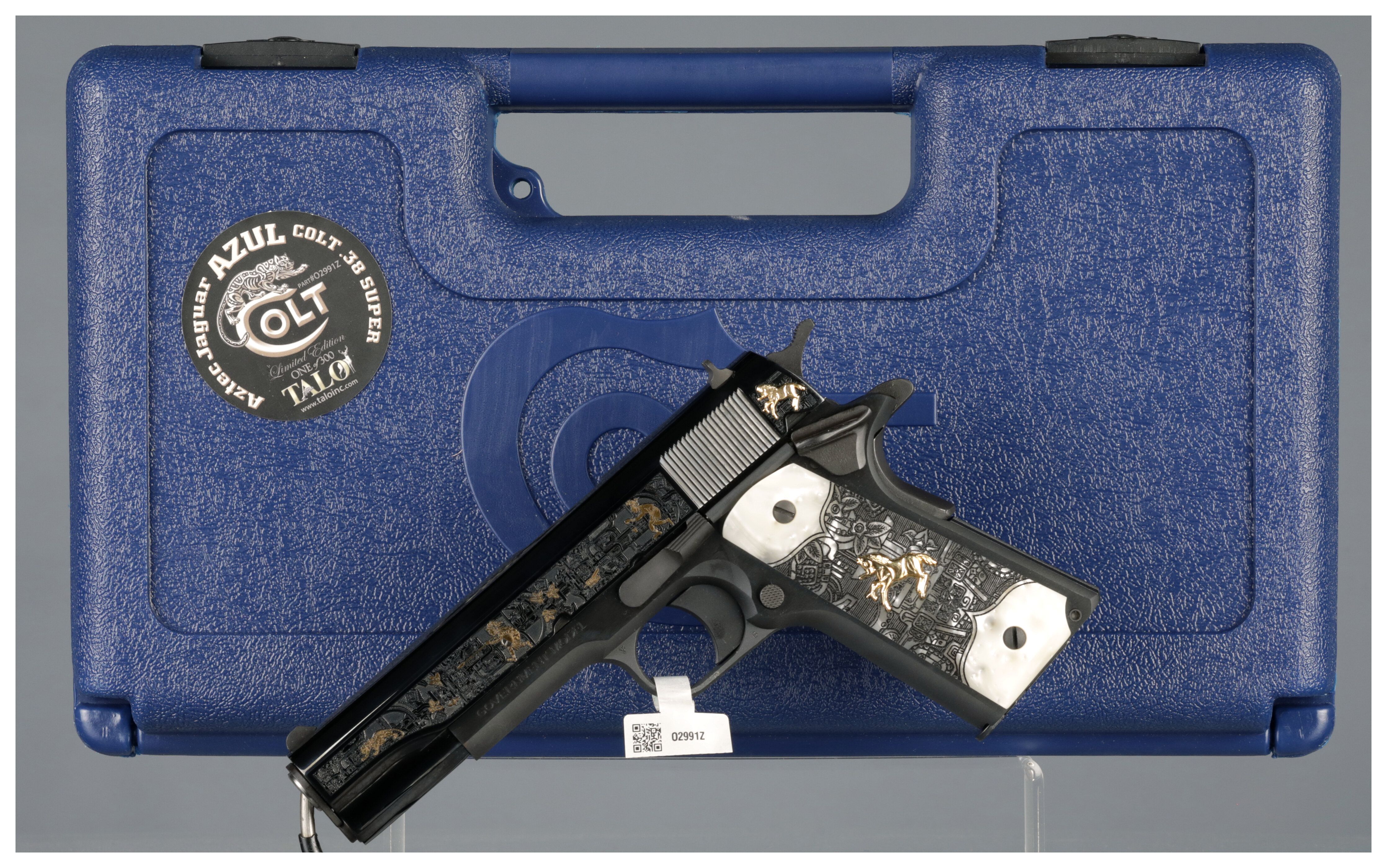 Colt/Talo Aztec Jaguar Azul Edition Government Model Pistol | Rock