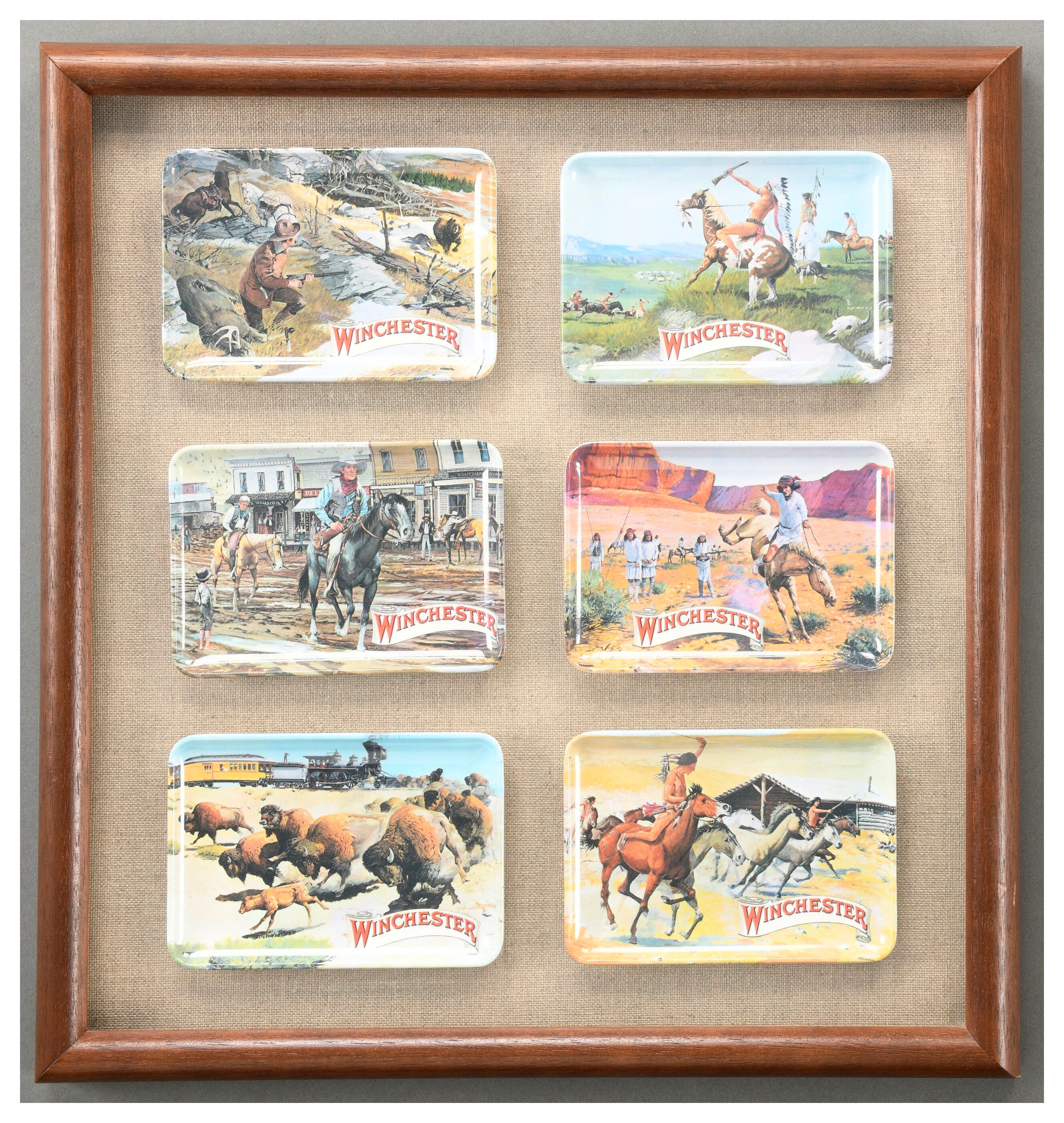 Set of Six Winchester Trays | Rock Island Auction