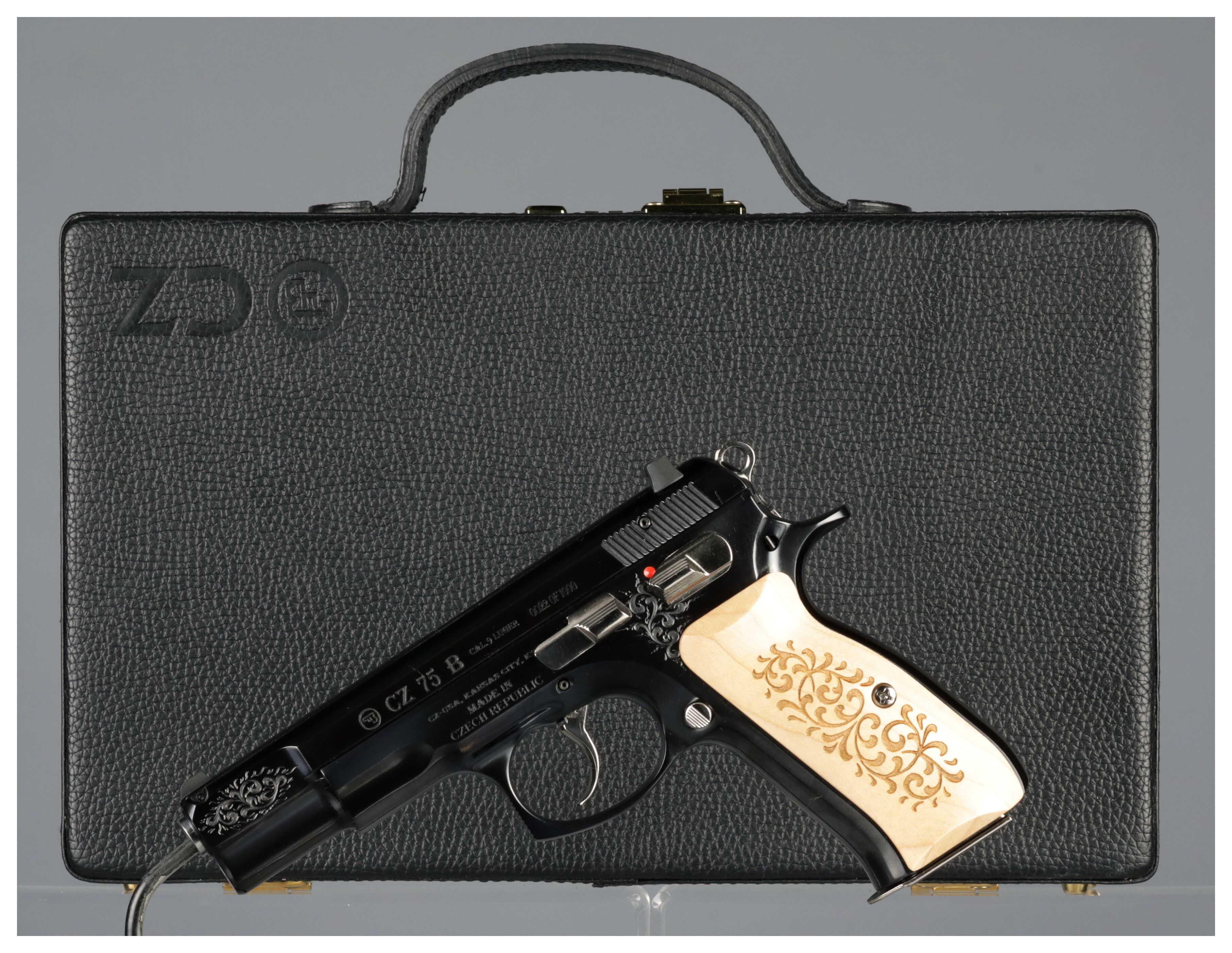 Engraved CZ Model 75 B 45th Anniversary Limited Edition Pistol