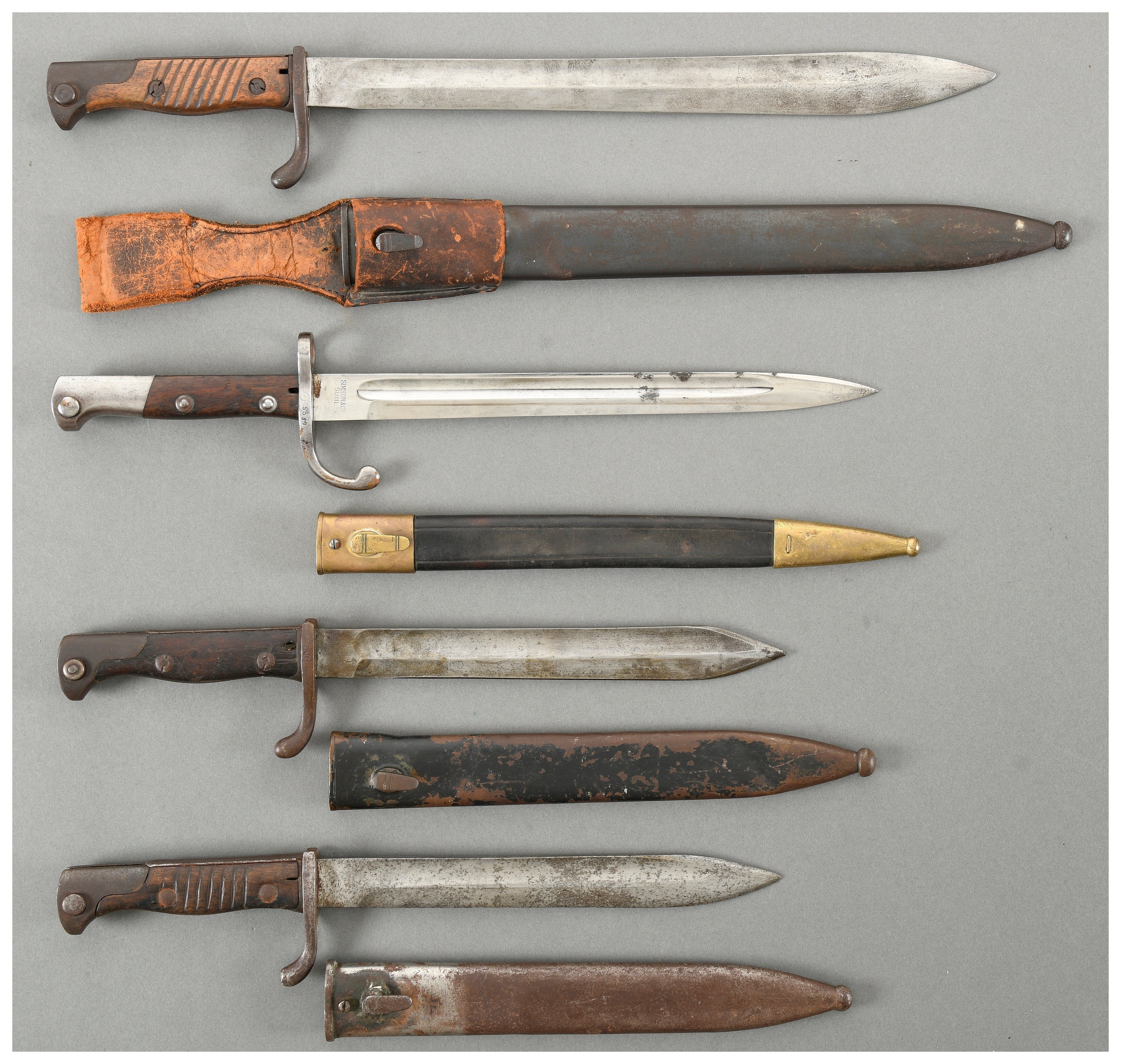 Four European Military Bayonets | Rock Island Auction