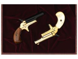 Cased Consecutive Pair of Colt No. 4 Lord and Lady Derringers