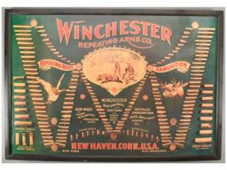 Winchester Lithograph "Double W" 1902 Pattern "Cartridge Board"