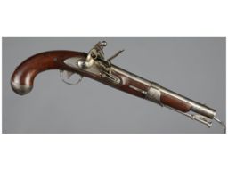 U.S. Simeon North Model 1819 Flintlock Pistol